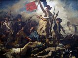 Paris Louvre Painting 1830 Eugene Delacroix - Liberty Leading the People 